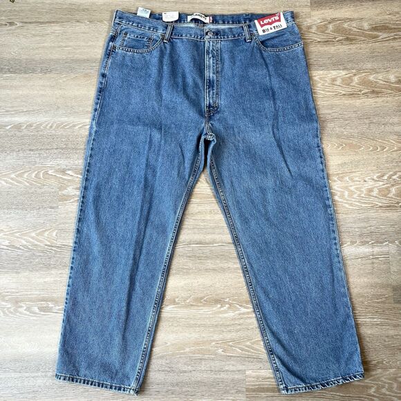 NWT Levi's 550 Relaxed Fit Blue Jeans Men's Big & Tall Size 46x30 - Picture 1 of 12